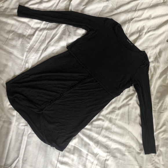 Boohoo Dresses & Skirts - Boohoo Long Sleeve Botton Shirt Dress